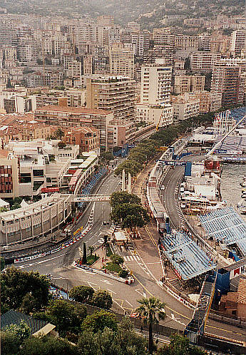 Rennstrecke im Hafenbereich