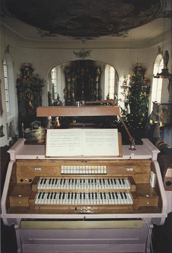 Orgel G&ouml;ffingen Spieltisch
