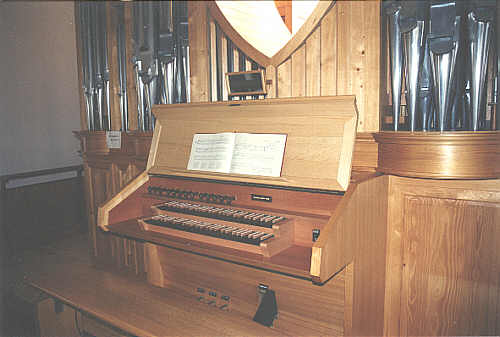Orgel M&ouml;hringen Spieltisch